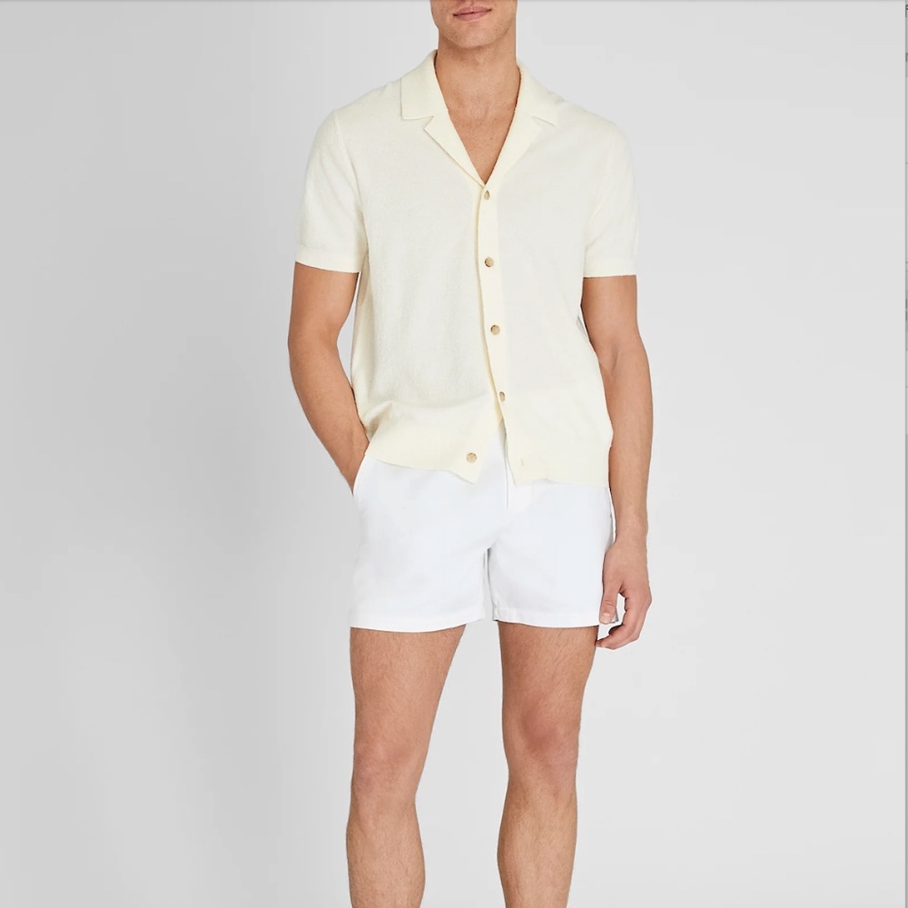 Jax Texture 5" Shorts - Brand New - NEVER WORN - WHITE - COLOR AS COVER PHOTO